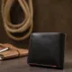 Шкіряне стильне портмоне GRANDE PELLE 11551 Чорний