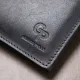 Шкіряне чоловіче стильне портмоне GRANDE PELLE 11552 Синій