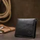 Шкіряне чоловіче глянсове портмоне GRANDE PELLE 11554 Чорний