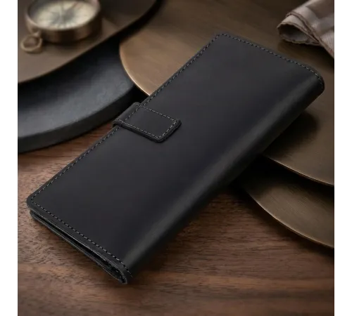 Стильне матове чоловіче портмоне GRANDE PELLE 11560 Чорний