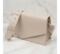 Шкіряна жіноча сумка GRANDE PELLE 11568 Бежевий