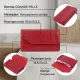 Шкіряне містке жіноче портмоне GRANDE PELLE 11550 Червоний