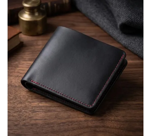 Шкіряне матове портмоне унісекс GRANDE PELLE 11542 Чорний