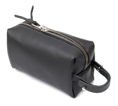 Шкіряна косметичка для чоловіків GRANDE PELLE 11507 Чорний