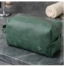 Шкіряна косметичка унісекс GRANDE PELLE 11572 Зелений