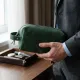 Шкіряна косметичка унісекс GRANDE PELLE 11572 Зелений