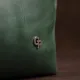 Шкіряна косметичка унісекс GRANDE PELLE 11573 Зелений