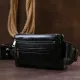 Чоловіча сумка на пояс із натуральної шкіри Vintage 20474 Чорний