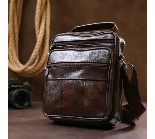 Сумка з натуральної шкіри Vintage 20450 Коричневий