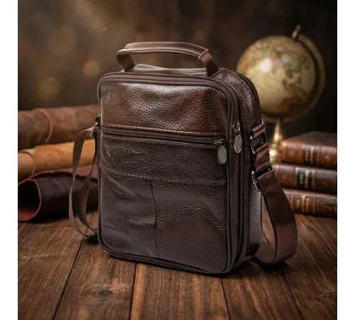 Сумка з натуральної шкіри Vintage 20450 Коричневий