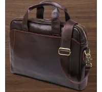 Чоловіча шкіряна сумка-портфель Vintage 20679 Коричневий
