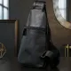 Стильна шкіряна чоловіча сумка через плече Vintage 20672 Чорний