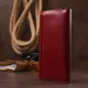 Чудовий шкіряний жіночий гаманець Grande Pelle 11576 Бордовий