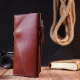 Практичне чоловіче портмоне Grande Pelle 11424 Коричневий