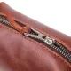 Косметичка невеликого розміру з гладкої шкіри на блискавці Серце GRANDE PELLE 16762 Світло-коричнева