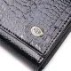 Лаковий жіночий гаманець з візитницею ST Leather 19403 Чорний