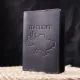 Стильна обкладинка на паспорт у вінтажній шкірі Карта GRANDE PELLE 16770 Чорна