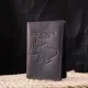 Надійна обкладинка на військовий квиток у вінтажній шкірі Карта GRANDE PELLE 16781 Коричнева
