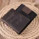 Надійна обкладинка на військовий квиток у вінтажній шкірі Карта GRANDE PELLE 16781 Коричнева