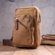 Текстильна чоловіча сумка через плече для документів та міста Vintage 21230 Коричнева