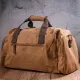 Зручна дорожня сумка із щільного текстилю 21239 Vintage Коричнева