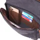 Чоловіча сумка для ноутбука з текстильним клапаном 21240 Vintage Чорна
