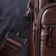 Зручна чоловіча сумка з ручкою шкіряна 21276 Vintage Коричнева