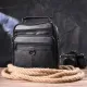 Якісна чоловіча сумка з натуральної шкіри 21278 Vintage Чорна