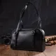 Цікава сумка-клатч зі знімними ручками з натуральної шкіри 22078 Vintage Чорна