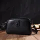Цікава сумка-клатч у стильному дизайні з натуральної шкіри 22086 Vintage Чорна