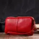 Стильний жіночий клатч на два відділення з натуральної шкіри 22090 Vintage Червоний