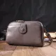 Сумка-клатч у стильному дизайні з натуральної шкіри 22099 Vintage Сіра
