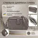Сумка-клатч у стильному дизайні з натуральної шкіри 22099 Vintage Сіра