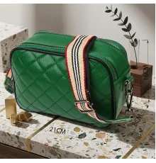 Жіноча шкіряна сумка крос боді для міста та щоденного використання Vintage 22113 Зелена