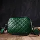 Жіноча шкіряна сумка крос боді для міста та щоденного використання Vintage 22113 Зелена