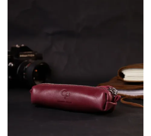 Жіноча шкіряна ключниця GRANDE PELLE 16790 Бордовий