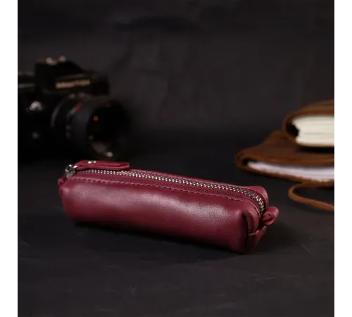 Жіноча шкіряна ключниця GRANDE PELLE 16790 Бордовий