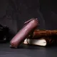 Стильна жіноча шкіряна ключниця GRANDE PELLE 16791 Пудровий