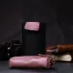 Стильна жіноча шкіряна ключниця GRANDE PELLE 16791 Пудровий