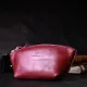 Зручна жіноча шкіряна косметичка GRANDE PELLE 16792 Бордовий