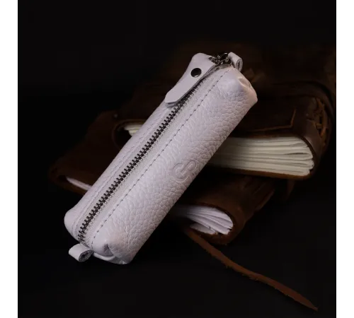 Чудова шкіряна ключниця GRANDE PELLE 11671 Білий