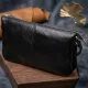 Якісний жіночий клатч із натуральної шкіри GRANDE PELLE 11658 Чорний