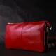 Яскравий жіночий клатч із натуральної шкіри GRANDE PELLE 11670 Червоний