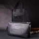 Зручний жіночий клатч із натуральної зернистої шкіри GRANDE PELLE 11697 Чорний