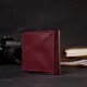 Компактне портмоне з натуральної шкіри GRANDE PELLE 16798 Бордовий