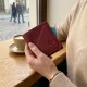 Компактне портмоне з натуральної шкіри GRANDE PELLE 16798 Бордовий