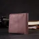Невелике портмоне з натуральної шкіри GRANDE PELLE 16799 Пудровий
