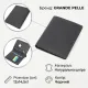 Добротне шкіряне портмоне з утримувачем для Apple AirTag GRANDE PELLE 11623 Чорний