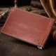 Надійний шкіряний затискач для грошей GRANDE PELLE 11668 Коричневий