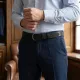 Класичний брючний пояс для чоловіків із натуральної шкіри GRANDE PELLE 11680 Чорний